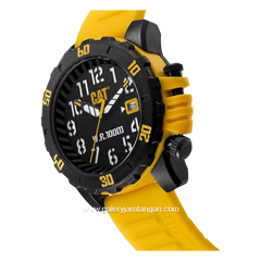 CATERPILLAR LK.171.27.117 Yellow Black Rubber Strap