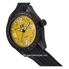 CATERPILLAR LQ.161.21.732 Black Dial Yellow Rubber Strap