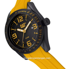 CATERPILLAR LQ.161.27.137 Yellow Dial Black Rubber Strap