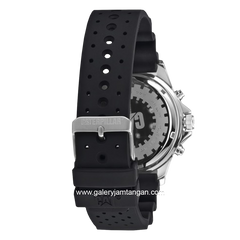 CATERPILLAR PZ.149.21.128 Black Silver Rubber Strap