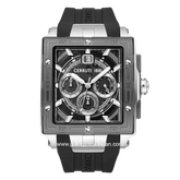 CERRUTI 1881 ODISSEA CIWGO0072401 Watch Men's Chronograph Black Silver Silicone Strap