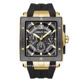 CERRUTI 1881 ODISSEA CIWGO0072404 Watch Men's Chronograph Black Gold Silicone Strap