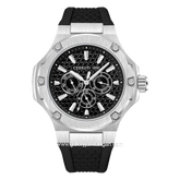 CERRUTI 1881 CIWGQ0018702 Watch Men's Black Silver Silicone Strap