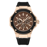 CERRUTI 1881 CIWGQ0018703 Watch Men's Black Dial Brown Silicone Strap