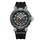 CERRUTI 1881 VELLETRI GENTS CIWGQ0050301 Watch Men's Black Dial Grey Rubber Strap