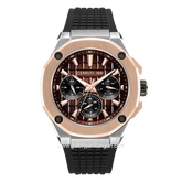 CERRUTI 1881 GENTZ RAZZUOLO CIWGQ0073404 Watch Men's Black Dial Brown Silicone Strap