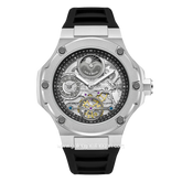 CERRUTI 1881 LUCARDO CIWGR0023002 Watch Men's Automatic Black Silver Silicone Strap