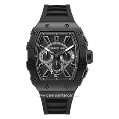 CERRUTI 1881 GUBBIO CIWGO0085401 Black Rubber Strap