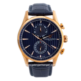 CHARLES JOURDAN CJ1049-1582M Watch Navy Rosegold Leather Strap