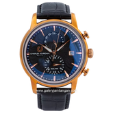 CHARLES JOURDAN CJ1063-1532M Black Leather Strap