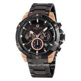 CHARLES JOURDAN CJ1077-1532C Black Rosegold Stainless Steel
