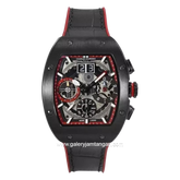 CHARLES JOURDAN CJ1090-3768C Leather Silicon Strap