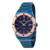 CHARLES JOURDAN CJ1096-1882G Blue Rosegold Stainless Steel