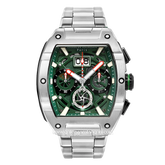 CHARLES JOURDAN CJ1120-1392C Silver Dial Green Stainless Steel