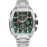 CHARLES JOURDAN CJ1120-3392C Silver Dial Green Stainless Steel