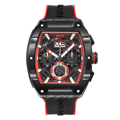 CHARLES JOURDAN CJ1121-1762C Black Red Silicon Leather