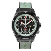 CHARLES JOURDAN CJ1123-1792C Watch Green Chronograph Silicone Strap