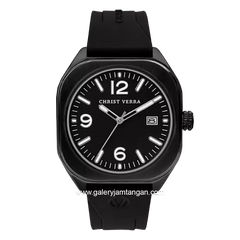 CHRIST VERRA CV 12150G-36 BLK Full Black Rubber Strap