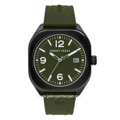 CHRIST VERRA CV 12150G-36 GRN Green Black Rubber Strap