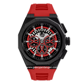 CHRIST VERRA CV 12189G-36 BLK/RED Red Black Rubber Strap