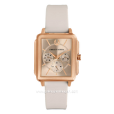 CHRIST VERRA LITE CV 12260L-35 BEIGE Women Watches Beige Rosegold Rubber Strap