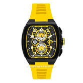 CHRIST VERRA Neo Drive CV 12349G-36 BLK/YLW Yellow Black Rubber Strap