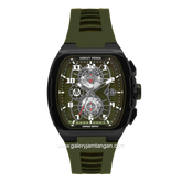CHRIST VERRA Neo Drive CV 12349G-36 GRN Green Black Rubber Strap