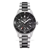 CHRIST VERRA Lady Bold CV 12351L-50 BLK Combination Silver Black Stainless Steel Ceramic Strap