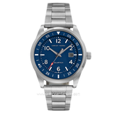 CHRIST VERRA Solar Tech CV 215483G-11 BLU Silver Stainless Steel Free Strap Canvas