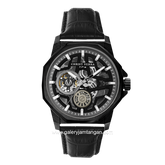CHRIST VERRA CV 53603G-26 BLK Automatic Black Leather Strap