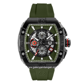 CHRIST VERRA CV 53606G-36 GRN Army Black Rubber Strap