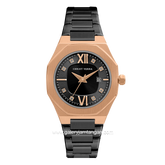 CHRIST VERRA Women's Watch CV 917874L-18 BLK Black Rosegold Stainless Steel