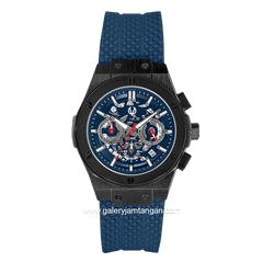 CHRIST VERRA CV 917877G-36 BLU Blue Black Rubber Strap