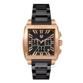 CHRIST VERRA CV 920045G-18 BLK Black Rose Gold Stainless Steel