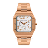 CHRIST VERRA CV 921790G-15 SLV Men's Watch Rosegold Dial White Stainless Steel