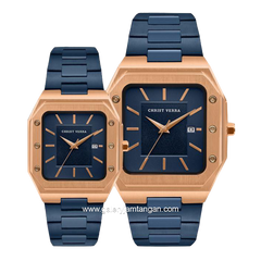CHRIST VERRA CV 922289G-1J BLU & CV 922289L-1J BLU Blue Rosegold Stainless Steel