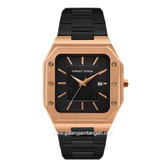 CHRIST VERRA CV 922289G-18 BLK & CV 922289L-18 BLK Black Rosegold Stainless Steel