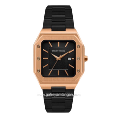 CHRIST VERRA CV 922289G-18 BLK & CV 922289L-18 BLK Black Rosegold Stainless Steel