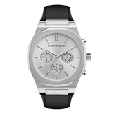 CHRIST VERRA CV 920145G-31 SLV Men's Watches Black Silver Rubber Strap