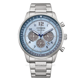 CITIZEN ECO DRIVE CA4500-83M Silver Dial Blue Stainless Steel Strap