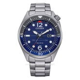 CITIZEN CTZ AW1716-83L Eco-Drive Silver Dial Blue Stainless Steel