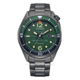 CITIZEN CTZ AW1717-81X Eco-Drive Grey Dial Green Gunmetal Stainless Steel
