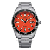 CITIZEN CTZ AW1760-81X Eco Driver Silver Dial Orange Stainless Steel