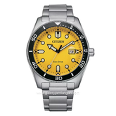 CITIZEN CTZ AW1760-81Z Eco Drive Silver Dial Yellow Stainless Steel