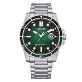 CITIZEN Eco Drive CTZ AW1811-82X Men Green Dial Stainless Steel Strap