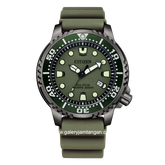 CITIZEN CTZ BN0157-11X Eco Drive Green Black Rubber