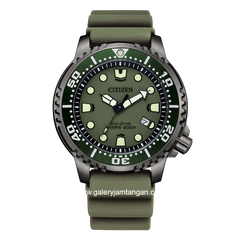CITIZEN CTZ BN0157-11X Eco Drive Green Black Rubber
