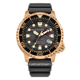 CITIZEN CTZ BN0163-00H Eco-Drive Grey Rosegold Dial Grey Rubber Silicon