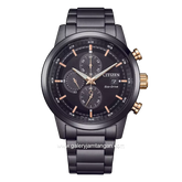 CITIZEN ECO DRIVE CA0746-85E Black Crown Rosegold Stainless Steel