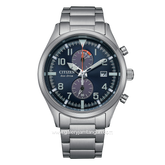 CITIZEN CTZ CA7028-81L Eco-Drive Silver Dial Blue Chronograph Stainless Steel